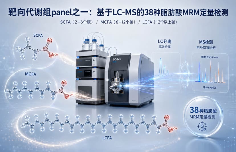 靶向代谢组panel之一：基于LC-MS的38种脂肪酸MRM定量检测